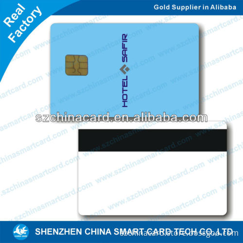 pvc contact ic card plastic smart chip id card